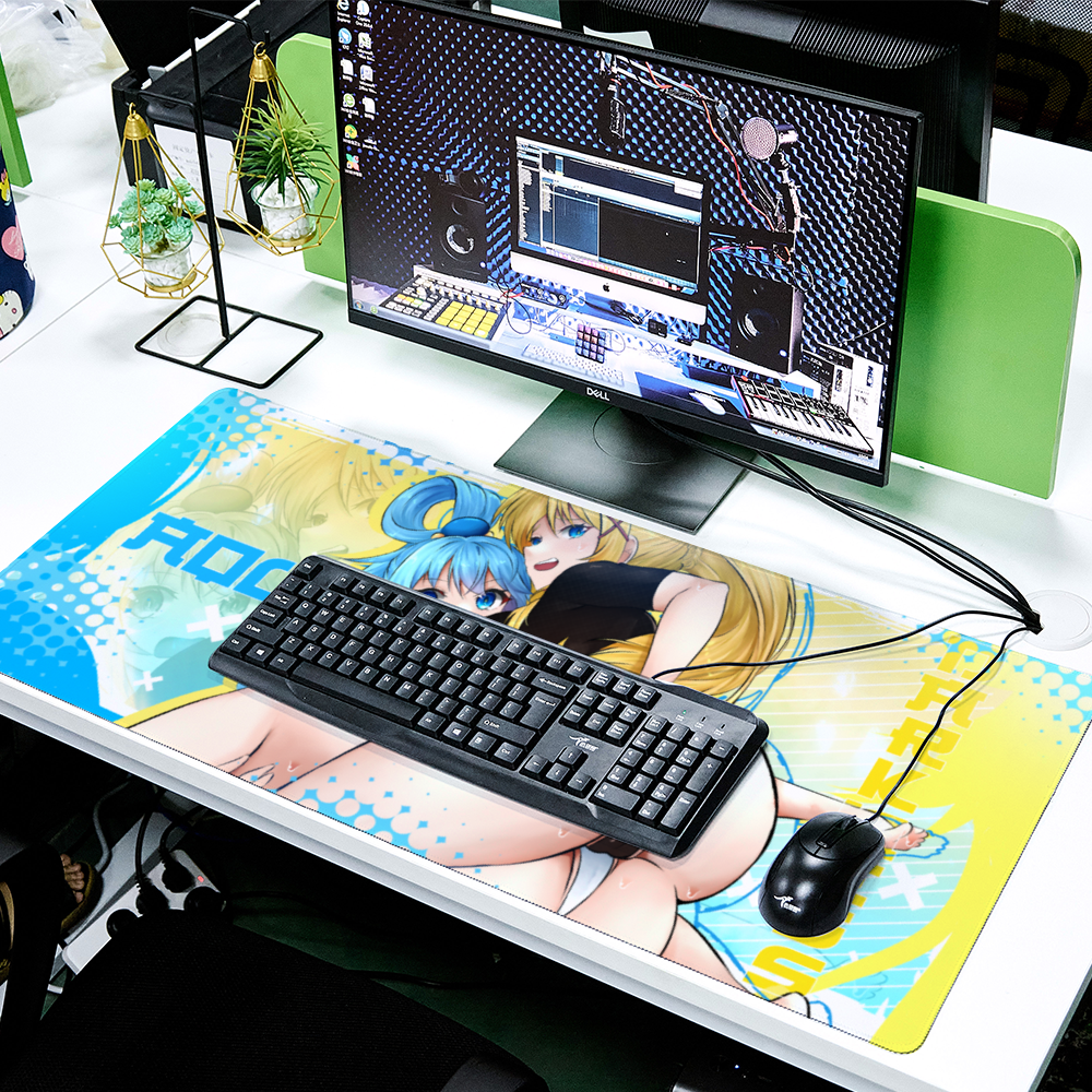 Aqua Darkness Yuri Desk Mat