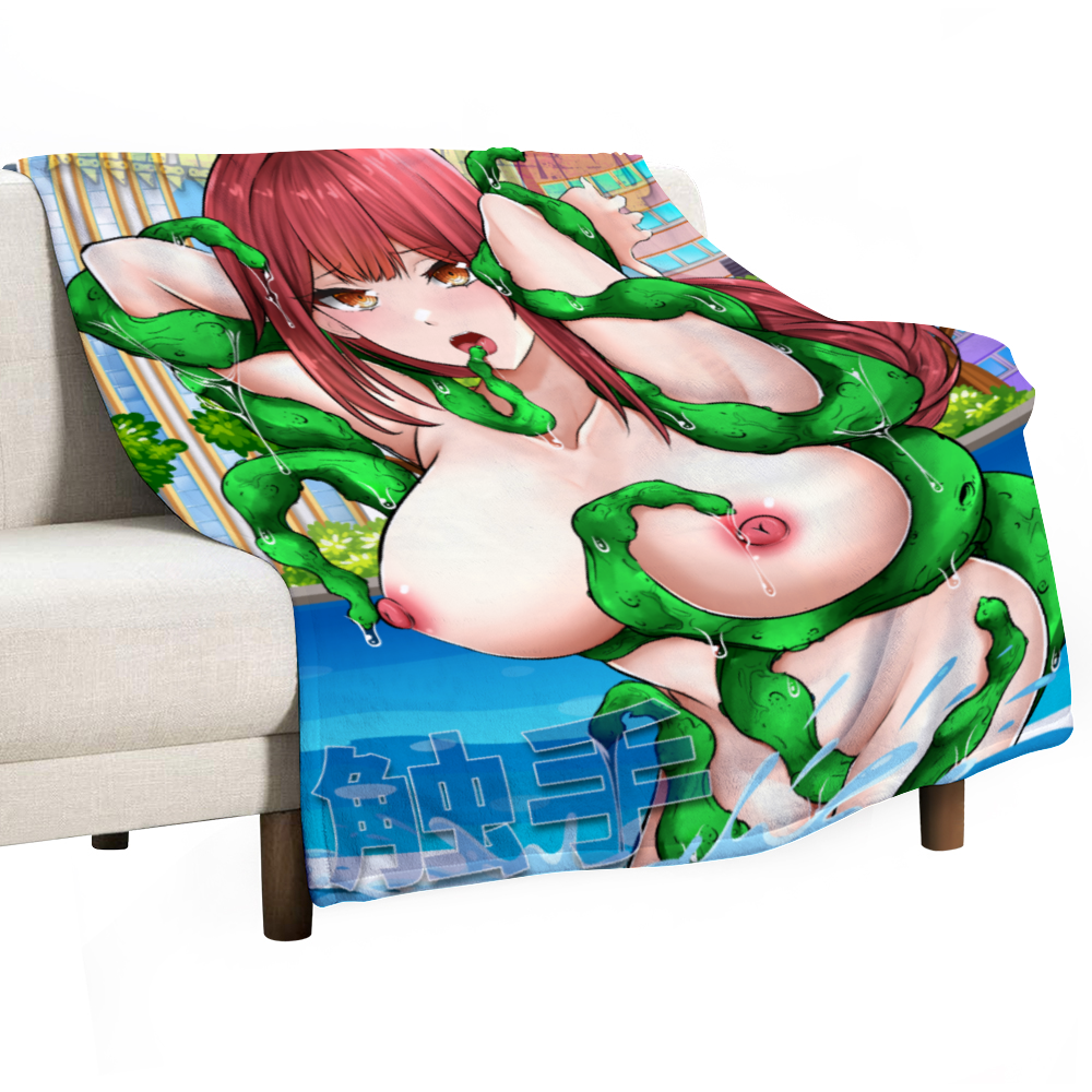 Makima Tentacles NSFW Flannel Blankets