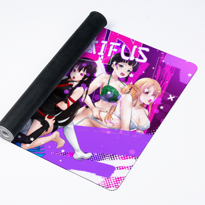 Strap-on Waifus Desk Mat 16" x 35"