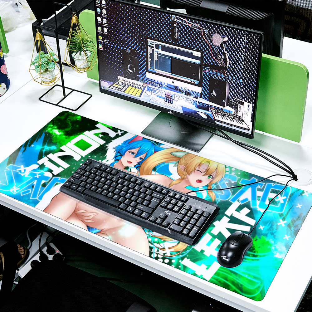 Sinon Leafa Strap-on CULTURED Desk Mat 16" x 35"