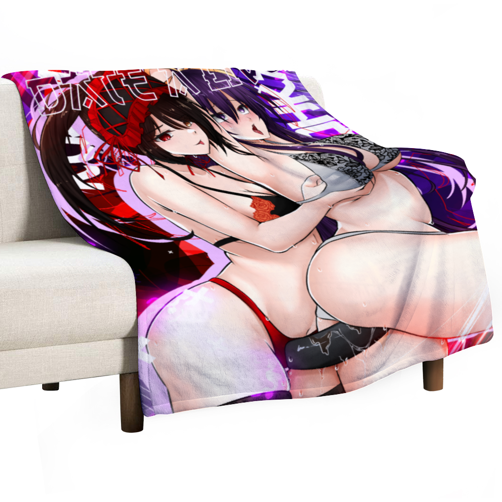 Kurumi Tohka Strap-on Flannel Blankets